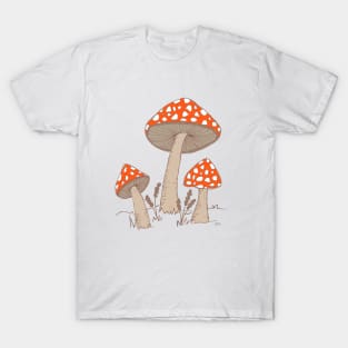 Trio of Mushrooms T-Shirt